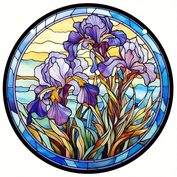 Other - Beautiful Iris Suncatcher